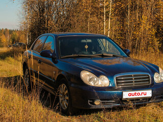 2008 Hyundai Sonata ТагАЗ IV (EF) Рестайлинг, синий, 400000 рублей, вид 5