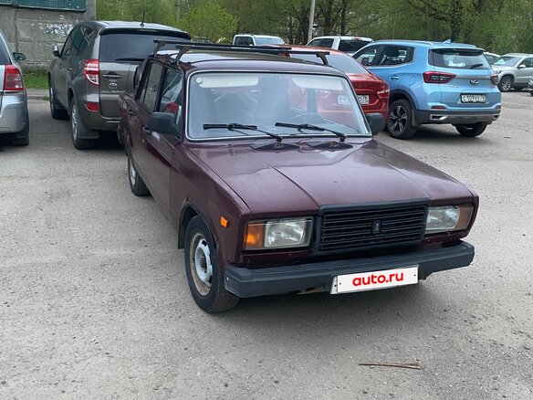 2007 Lada (ВАЗ) 2107, пурпурный - вид 2