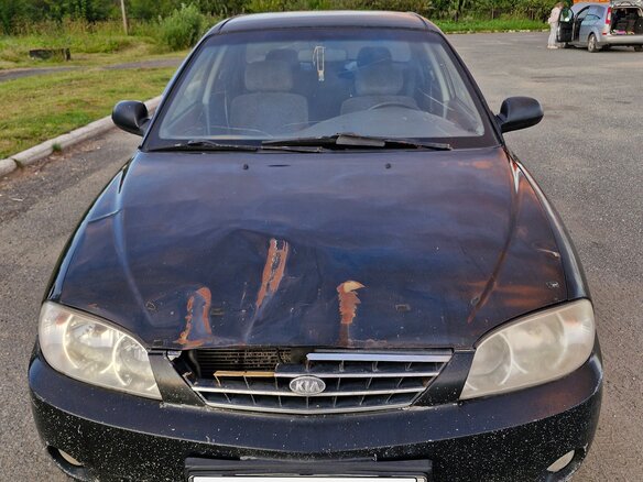 2006 Kia Spectra I Рестайлинг 2, чёрный, 160000 рублей - вид 2