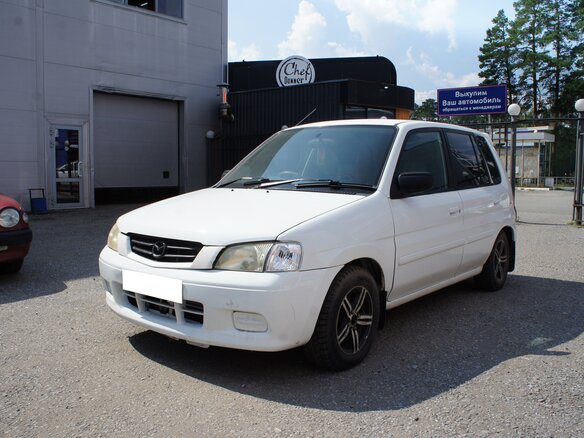2001 Mazda Demio I (DW), белый, 149000 рублей - вид 2