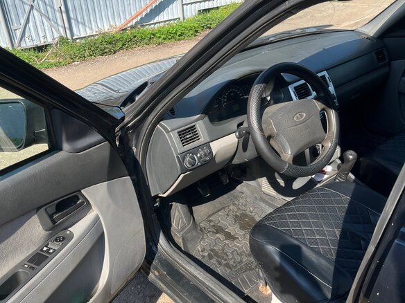 2008 Lada (ВАЗ) Priora I, чёрный, 200000 рублей - вид 5