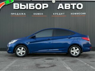 2011 Hyundai Solaris I, синий, 579000 рублей, вид 4