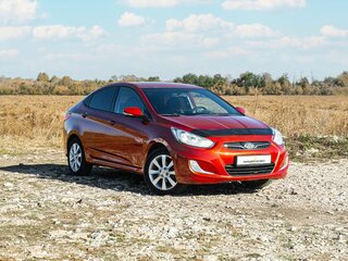 2011 Hyundai Solaris I, красный, 849000 рублей, вид 5