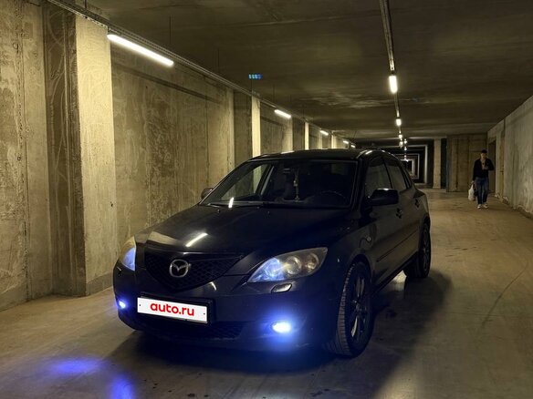 2007 Mazda 3 I (BK) Рестайлинг, чёрный, 540000 рублей - вид 2