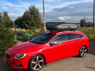 2014 Volvo V60 I Рестайлинг, красный, 1250000 рублей, вид 4