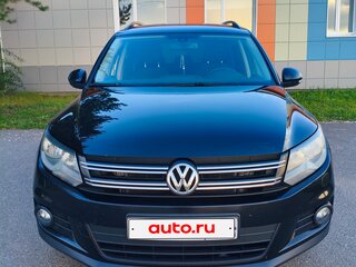 2014 Volkswagen Tiguan I Рестайлинг, чёрный, 1180000 рублей, вид 3