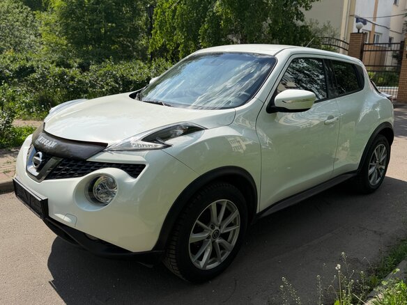 2014 Nissan Juke I Рестайлинг, белый - вид 2