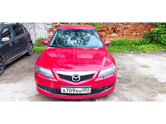 2006 Mazda 6 I (GG) Рестайлинг, красный