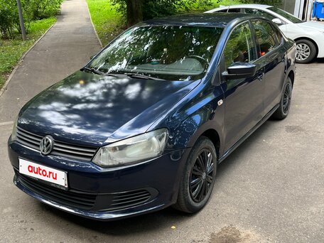 2014 Volkswagen Polo V, синий, 500000 рублей, вид 1