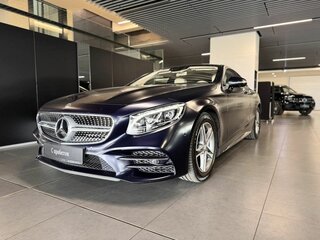 2019 Mercedes-Benz S-Класс 450 4MATIC VI (W222, C217) Рестайлинг, синий, 8500000 рублей, вид 2