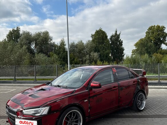 2008 Mitsubishi Lancer X, красный, 880000 рублей - вид 9