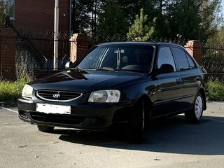 2005 Hyundai Accent II Рестайлинг, чёрный, 329999 рублей, вид 1