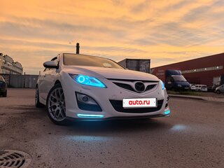 2011 Mazda 6 II (GH) Рестайлинг, белый, 1150000 рублей, вид 3