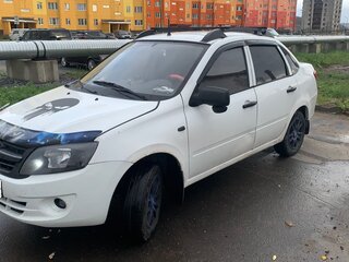 2013 Lada (ВАЗ) Granta I, белый, 290000 рублей, вид 3