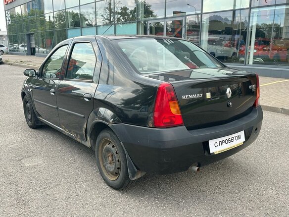 2009 Renault Logan I, чёрный - вид 4