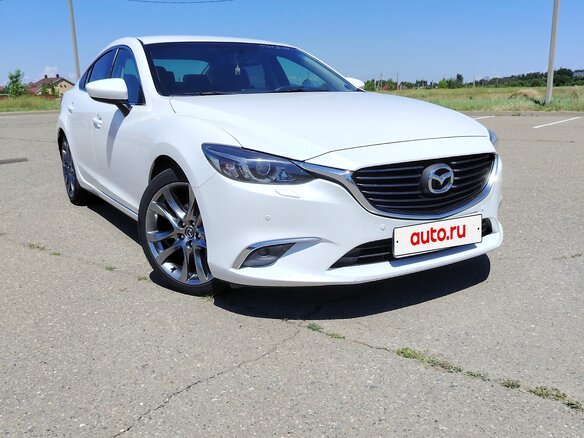 2015 Mazda 6 III (GJ) Рестайлинг, белый, 1700000 рублей - вид 4