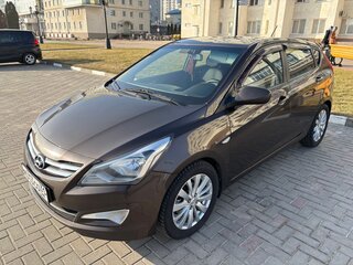 2014 Hyundai Solaris I Рестайлинг, коричневый, 989000 рублей, вид 1