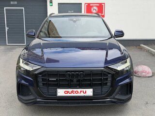 2019 Audi Q8 55 TFSI I (4M), синий, 5700000 рублей, вид 4