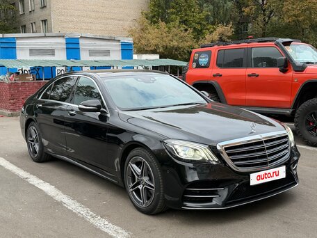 2019 Mercedes-Benz S-Класс 350 d Long VI (W222, C217) Рестайлинг, чёрный, 7600000 рублей, вид 4