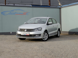 2016 Volkswagen Polo V Рестайлинг, серебристый, 961000 рублей, вид 1