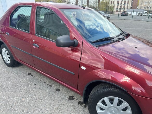 2012 Renault Logan I Рестайлинг, красный, 790000 рублей - вид 3
