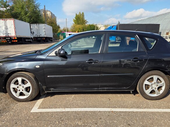 2007 Mazda 3 I (BK) Рестайлинг, чёрный, 540000 рублей - вид 4