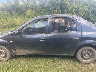 2009 Renault Logan I, серый, 185000 рублей, вид 4