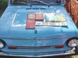 1987 ЗАЗ 968 М, голубой, 500000 рублей, вид 2