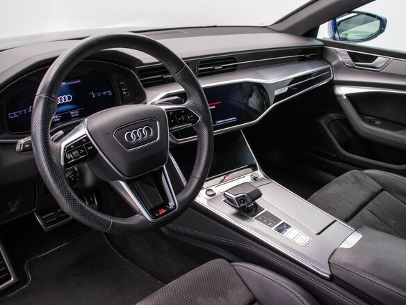 2021 Audi A7 45 TFSI II (4K), синий - вид 8