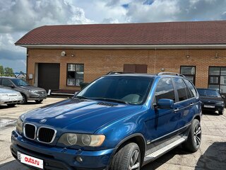 2001 BMW X5 3.0i I (E53), синий, 919000 рублей, вид 1
