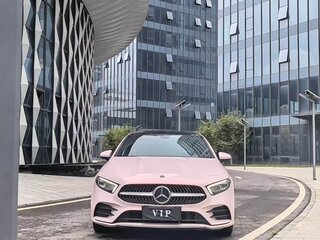 2021 Mercedes-Benz A-Класс 180 Long IV (W177), розовый, 1700000 рублей, вид 2