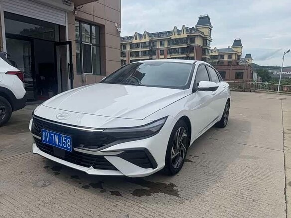 2023 Hyundai Elantra N Line VII (CN7) Рестайлинг, белый
