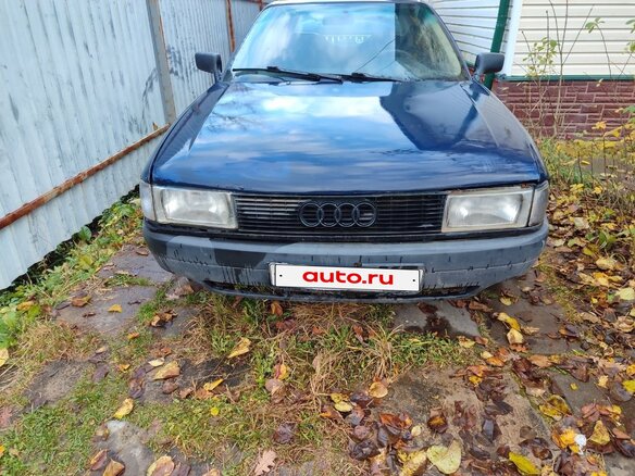 1988 Audi 80 IV (B3), синий, 135000 рублей - вид 1