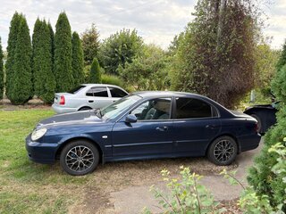 2006 Hyundai Sonata ТагАЗ IV (EF) Рестайлинг, синий, 400000 рублей, вид 2