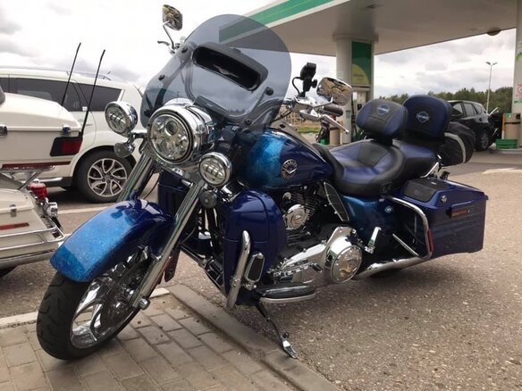 2013 Harley-Davidson Road King, синий, 1500000 рублей - вид 1
