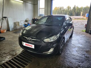2013 Hyundai Solaris I, чёрный, 770000 рублей, вид 1