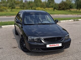 2008 Hyundai Accent ТагАЗ II, чёрный, 380000 рублей, вид 3