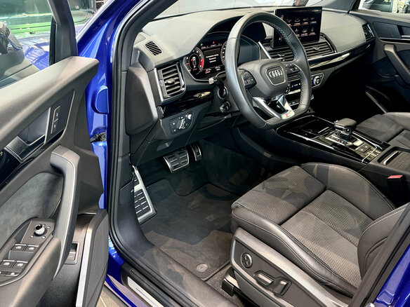 2021 Audi Q5 45 TFSI II (FY) Рестайлинг, синий - вид 21