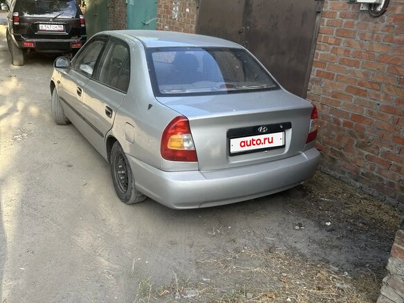 2008 Hyundai Accent ТагАЗ II, серебристый, 470000 рублей - вид 4