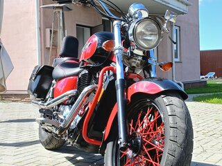 1995 Honda VT 1100, красный, 340000 рублей, вид 3