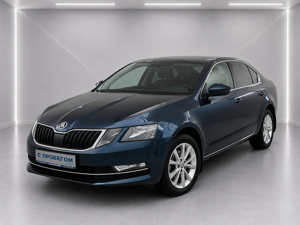 2017 Skoda Octavia III (A7) Рестайлинг, синий, 1535000 рублей