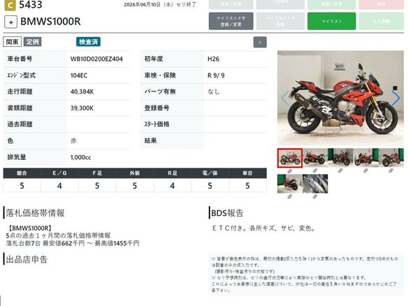 2014 BMW S 1000 R, красный, 929000 рублей - вид 10