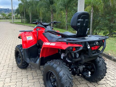 2017 BRP Can-Am Outlander L 570 (MAX), красный, 1215700 рублей, вид 4
