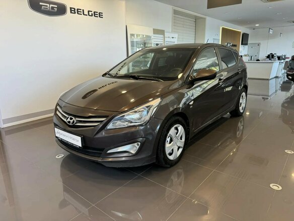 2016 Hyundai Solaris I Рестайлинг, коричневый, 849000 рублей