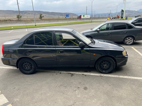 2008 Hyundai Accent ТагАЗ II, чёрный, 265000 рублей - вид 3