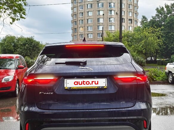 2021 Jaguar F-Pace I Рестайлинг, синий - вид 4