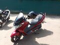2003 Suzuki Burgman (SkyWave) 400, красный, 220000 рублей