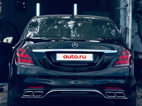 2014 Mercedes-Benz S-Класс 500 Long VI (W222, C217), чёрный, вид 4