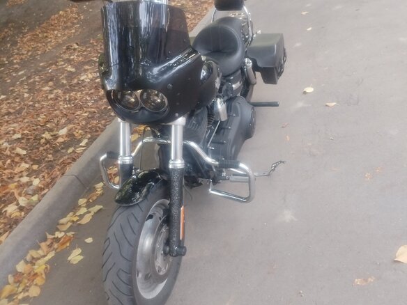 2012 Harley-Davidson Fat Bob, чёрный, 750000 рублей