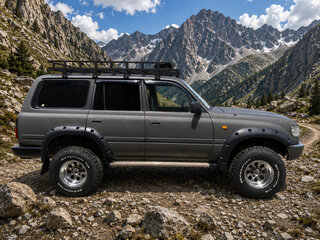 1996 Toyota Land Cruiser 80 Series Рестайлинг, серый, 1500000 рублей, вид 4